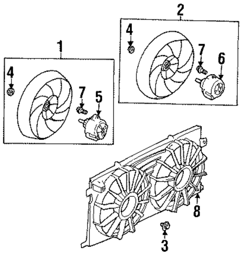 Cooling Fan for 2003 Oldsmobile Aurora #0