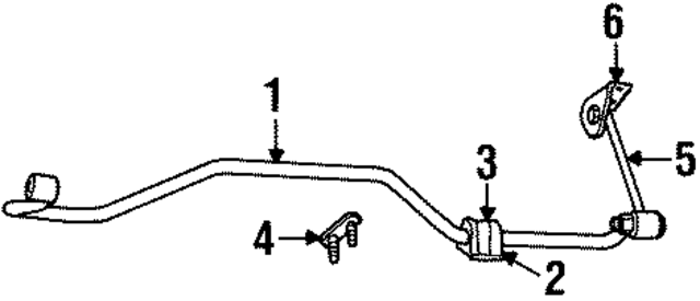 52039120 - Suspension: Stabilizer Bar for Mopar Image