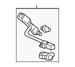 4816SJCA11ZA - : 2006 Honda Ridgeline - Buckle Set L Front Seat Belt *NH574L* (Warm Gray) for Honda: Ridgeline Image