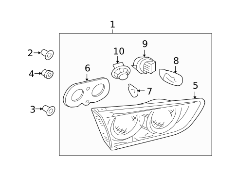 Bulbs - Chassis for 2009 Mitsubishi Lancer #4