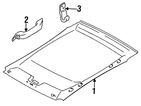 Interior Trim - Roof for 1999 Mercury Mystique #0