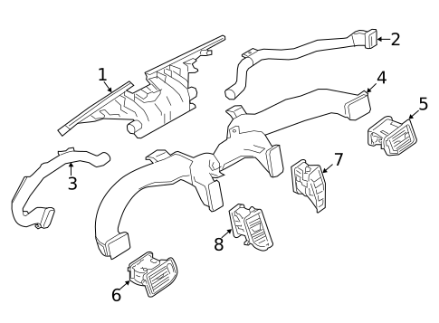 Ducts for 2018 Nissan TITAN #1