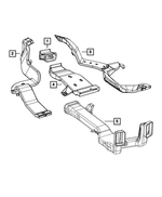 68148788AA - Air Conditioners and Heaters: Floor Duct for Mopar Image