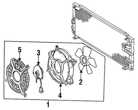 Cooling Fan for 1993 Toyota Tercel #0
