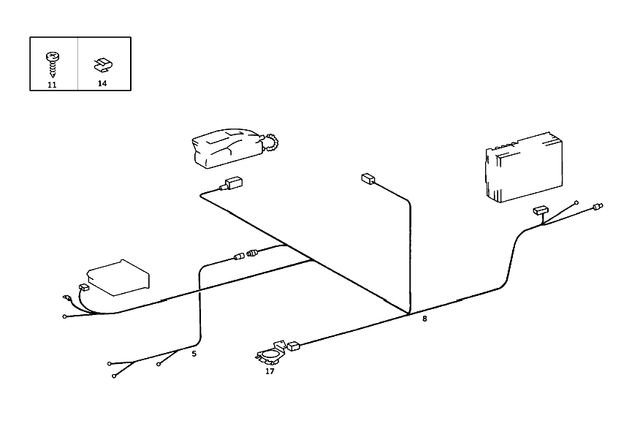 2015435726 - Electrical System: Wiring Harness for Mercedes-Benz: 190E Image image