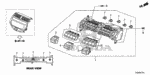 79601TA0L02ZD - Electrical/Exhaust/Heater/Fuel: KNOB, L. *NH693L* (TEMP) (GUN METALLIC) for Honda Image
