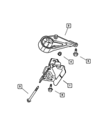 52058988 - Engine Mounting: Insulator Bracket for Mopar Image