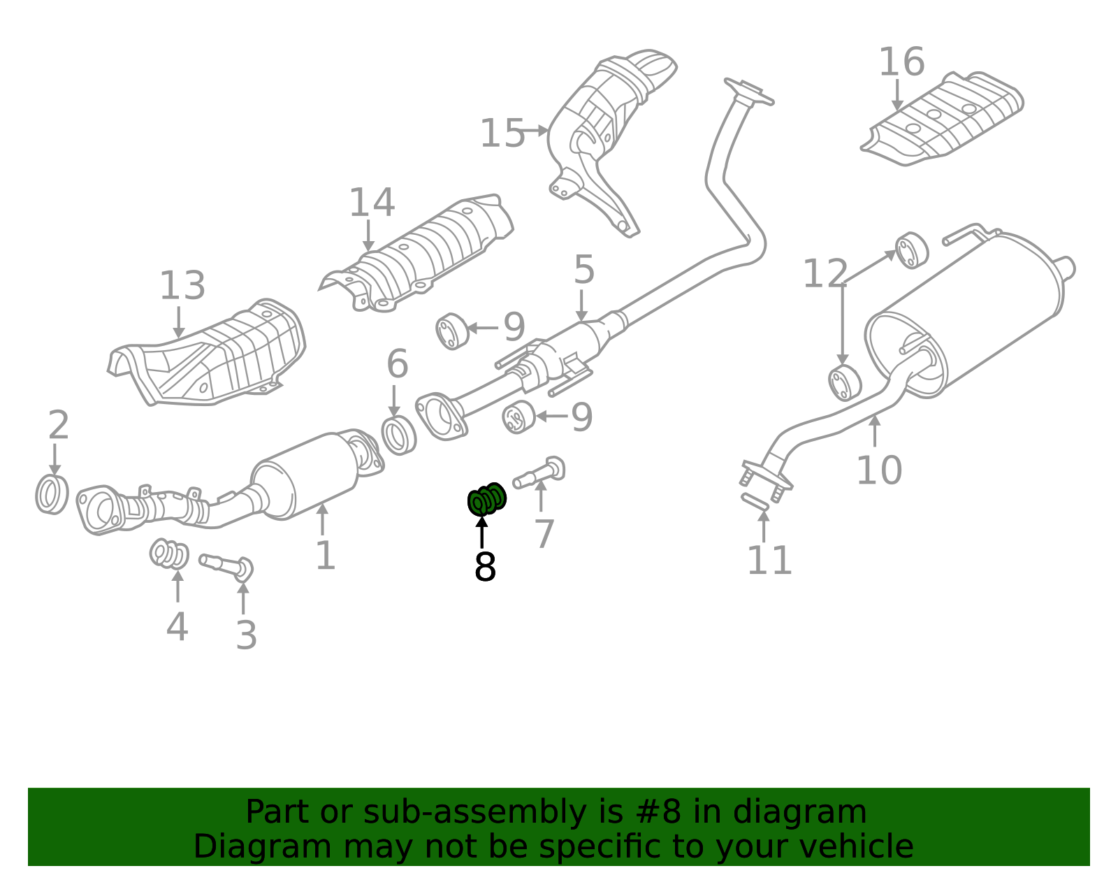 20074-3UB0A - Exhaust Bolt And Spring 2010-2025 Nissan | Official ...