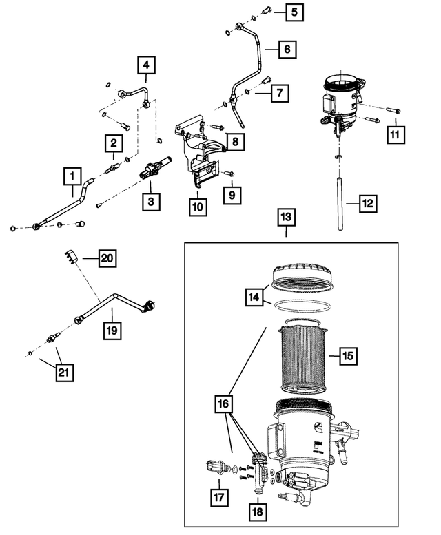 68067098AA - Fuel: Fuel Tube for Mopar Image image
