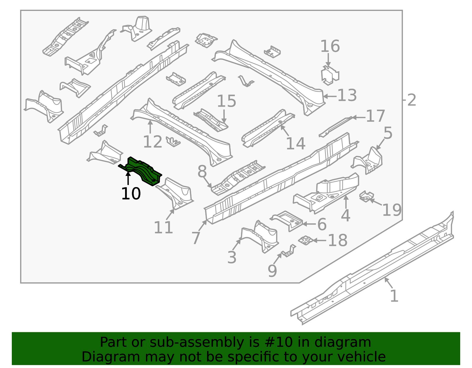 65197-R0000 - Front Cross-Member 2022-2026 Kia Carnival | Kia.Parts Store
