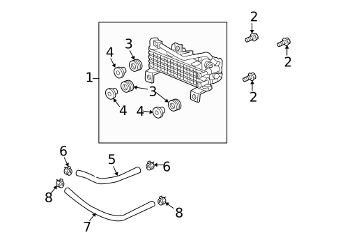 Oil Cooler for 2012 Acura TL #0
