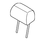 52207249631 - Body: Headrest for BMW: 535i GT, 535i GT xDrive, 550i GT, 550i GT xDrive Image