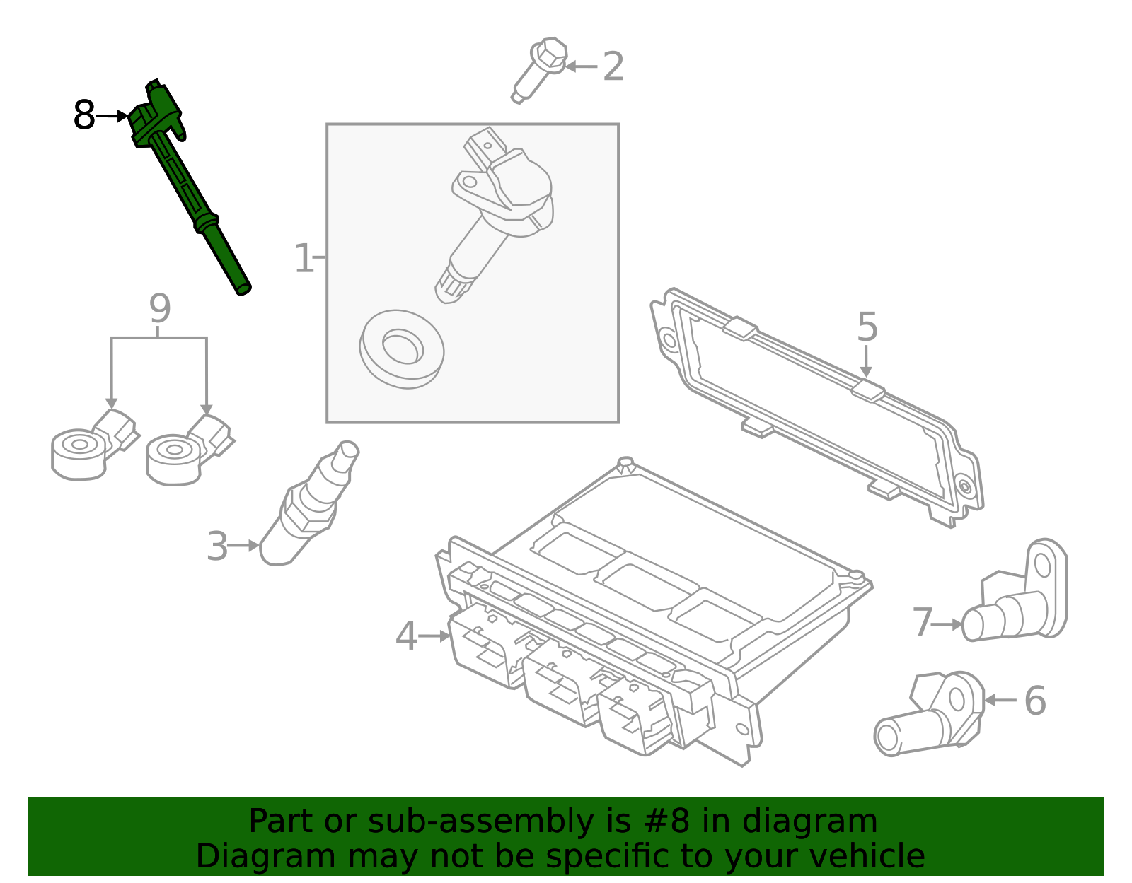2011-2017 Ford Motorcraft™ Engine Crankshaft Position Sensor DY-1293 ...