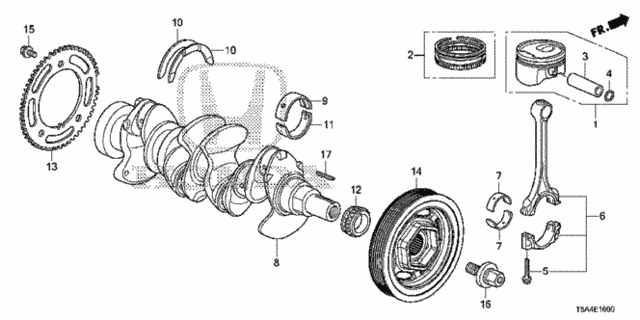 Piston - Crankshaft for 2016 Honda Fit #0