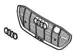 4KE8536513DA - Body: Grille for Audi: e-tron Quattro, e-tron Sportback Image