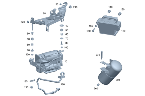 Compressor, Pressure Reservoir and Valve Unit for 2026 Mercedes-Benz E53 AMG #0