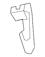 15911455 - Body: Reinforced Bracket for Chevrolet: Silverado 1500, Silverado 2500 HD, Silverado 3500 HD | GMC: Sierra 1500, Sierra 2500 HD, Sierra 3500 HD Image