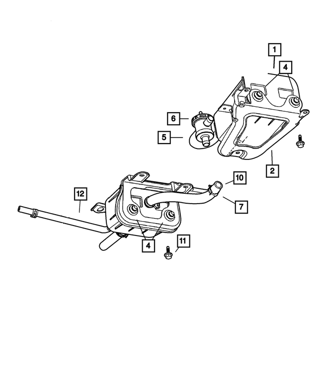 4809511AC - : Vapor Canister Bracket for Mopar Image