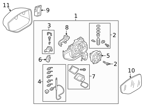 Mirrors for 2024 Audi A8 Quattro #0