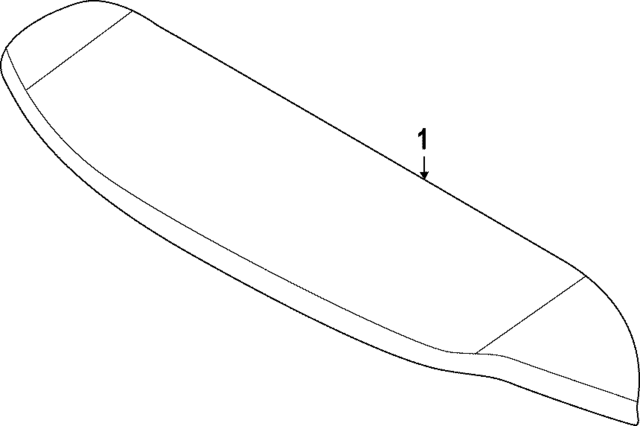 960305NA1A - Body: Rear Spoiler for INFINITI: QX50 Image