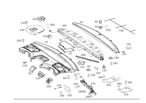 Hat Tray and Roller Blind for 2016 Mercedes-Benz S550e #0