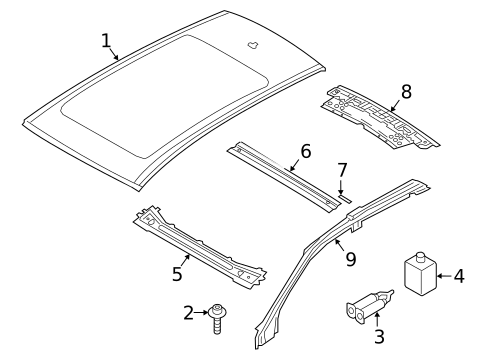 Roof & Components for 2024 Audi RS Q8 #0