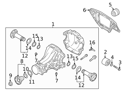 Axle & Differential for 2016 Audi allroad #0