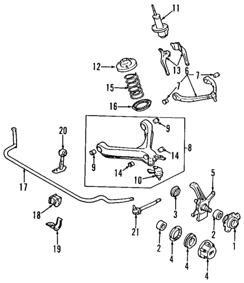 Locking Hub for 2001 Kia Sportage #0