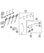 68277255AA - Fuel: Screw for Ram: ProMaster 1500, ProMaster 2500, ProMaster 3500 Image