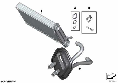 Heater Radiator for 2014 BMW 428iX #0