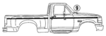 F2TZ1520000GR - Body: Stripe Tape for Ford: F-150 Image