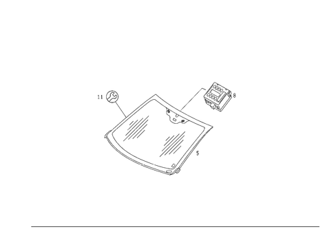 Windshield for 2003 Mercedes-Benz ML55 AMG #0