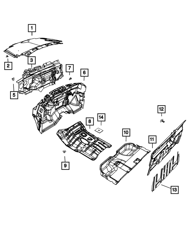68363214AD - Interior Trim: Hood Silencer for Mopar Image