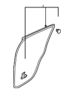 5755AW020P - : Door Weather-Strip for Mitsubishi: Outlander, Outlander PHEV Image