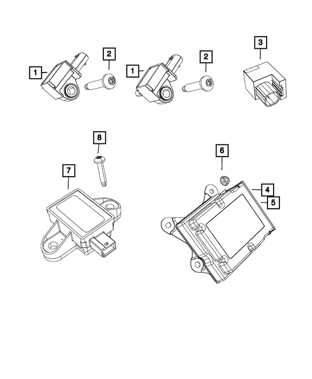 68238840AB - Restraints: Occupant Restraint Module for Mopar Image image