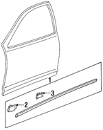 75867AC010 - : Rocker Molding Clip for Toyota Image