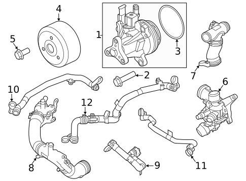 Water Pump for 2023 Land Rover Defender 90 #5