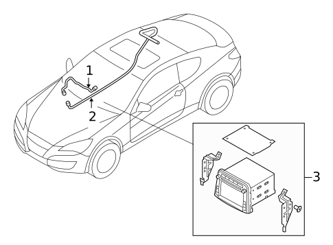 Navigation System for 2010 Hyundai Genesis Coupe #0