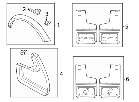 Exterior Trim - Quarter Panel for 2023 Ford Bronco #0