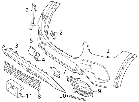 Universal for 2025 Mercedes-Benz GLE350 #0