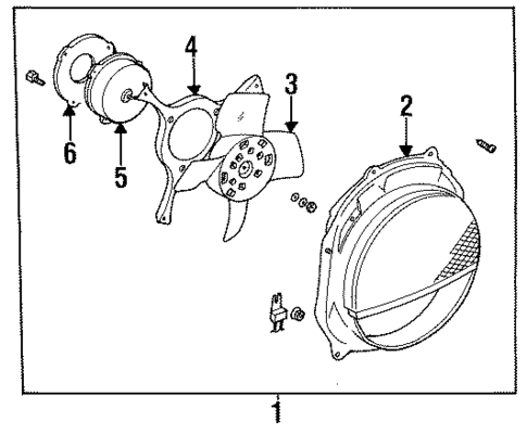 Condenser Fan for 1994 Honda Passport #0