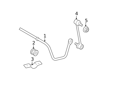 Stabilizer Bar & Components for 2010 Toyota Camry #0