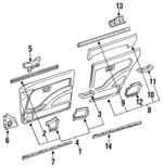 8943429362 - : Weatherstrip for Isuzu Image