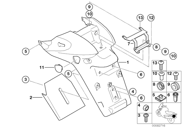 46622329642 - : Covering Cap - Re for BMW-Motorrad Image