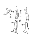 1SJ06BD1AA - Interior Trim: Screw Cover Cap, Right Or Left for Mopar Image