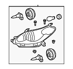 8115002650 - : Headlamp Assembly - DRIVERS SIDE for Toyota: Matrix Image