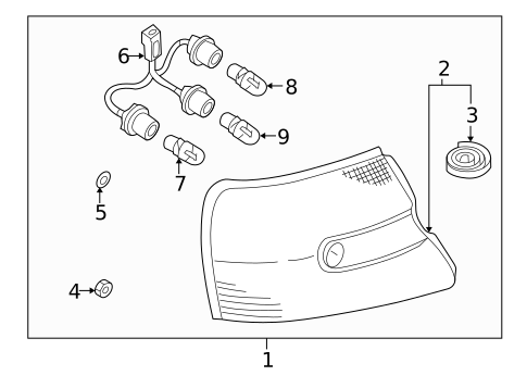 Combination Lamps for 2000 Nissan Altima #0