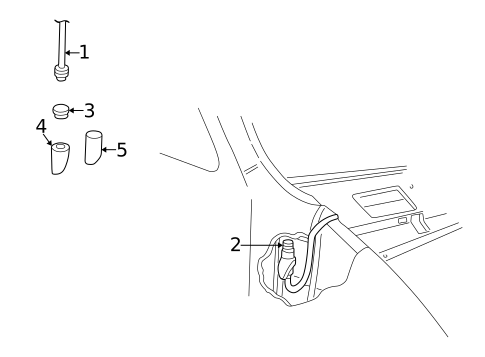 Antenna & Radio for 1998 Dodge B3500 #0