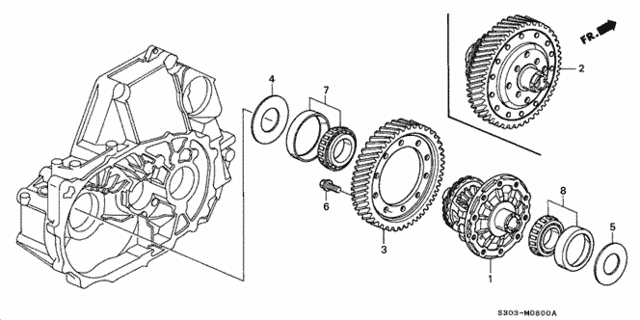 MT Differential for 1997 Honda Prelude #0
