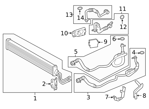 Trans Oil Cooler for 2013 BMW 535i GT xDrive #0